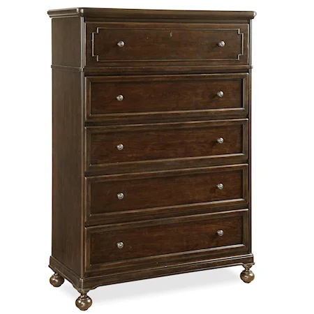 5 Drawer Chest with Sliding Jewelry Tray